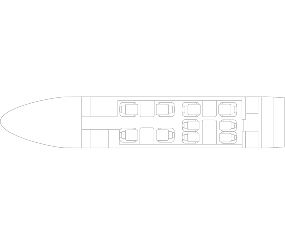 Gulfstream G200 interior specifications