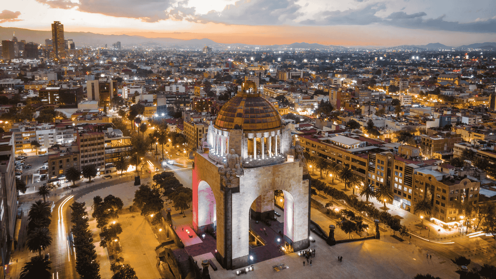 Mexico City at night